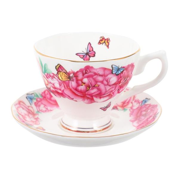 

mugs 1 set creative coffee mug home afternoon tea bone china cup with tray
