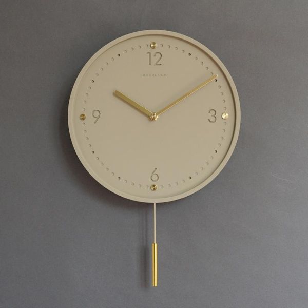 

round nordic simple wall clock modern design quartz living room silent reloj de pared moderno home decorative bk50bg clocks