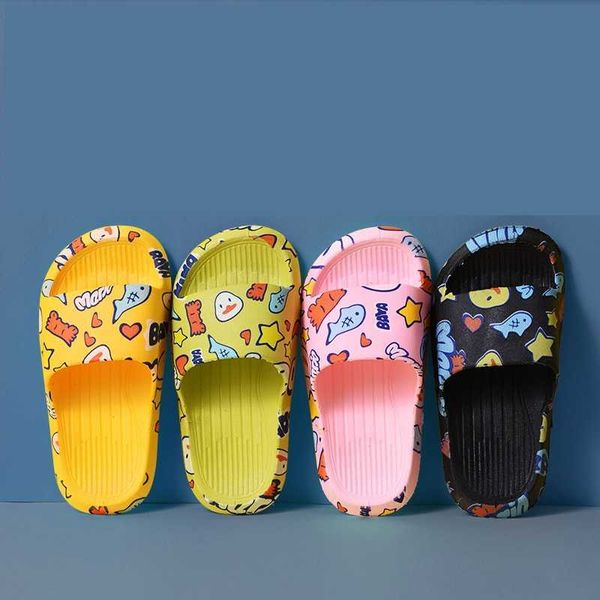 Pantofole per bambini Kids Indoor Household Cool Boys Girls Croc Sandali Bath Antiskid Bott 210712