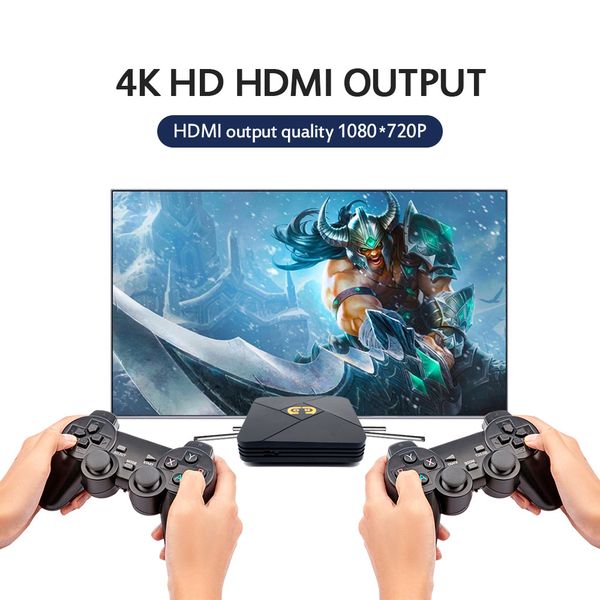 

xs-5600 wireless nostalgic host game player 4k wifi hd tv box retro class video console built-in 5000+ games for accessories