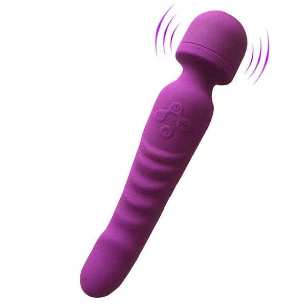 NXY vibratori donna vaginale ragazze figa Av bacchetta vibratore massaggiatore riscaldamento a doppia testa 0104