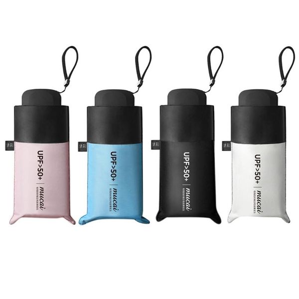 

umbrellas latest mini5 foldings antiuv sun umbrella with flat handle paraguas in your makeup bag briefcase suitcase kids heathly
