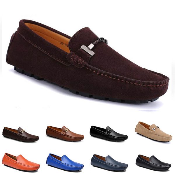 

outdoor driving casual doudou summermen fashionleather shoes breathable soft sole light tan black navy white chocolate sier yellow grey foot