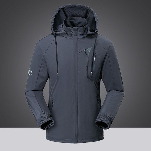 

men's jackets autumn thin softshell jacket men outdoor hiking camping windproof waterproof outwear male military removable cap bomber, Black;brown