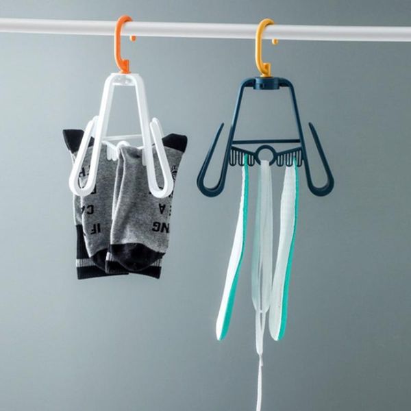

hangers & racks multifunctional shoe hanger for drying towels socks lace rack household 1 hanging 4 rotating hook windproof