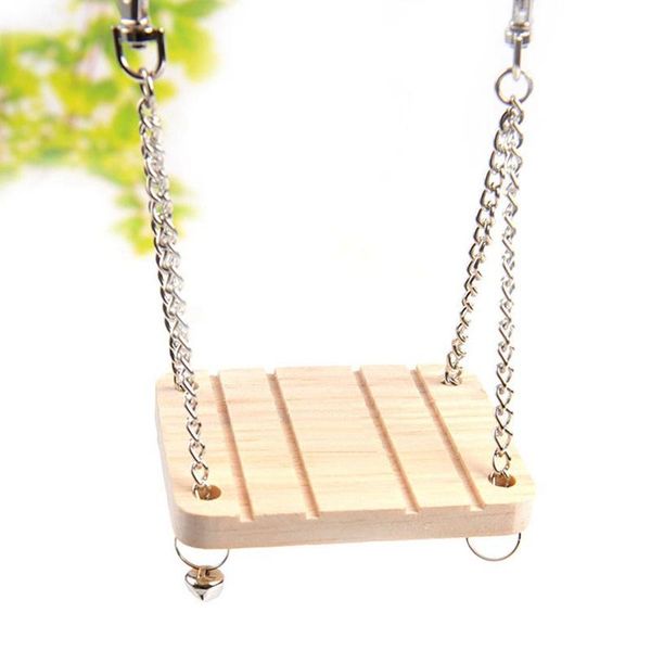 

cat toys pet toy small board swing with bell wood drawbridge type hamster