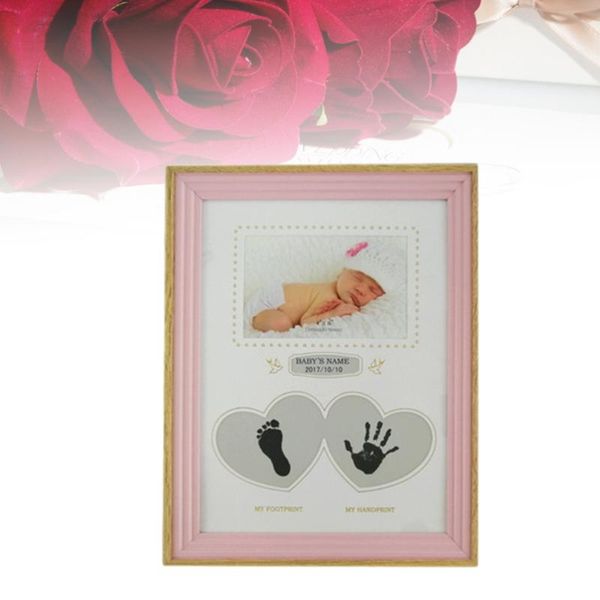 

frames 6 inch wooden po frame vertical baby handprint and footprints decorative picture personalized painting pograph