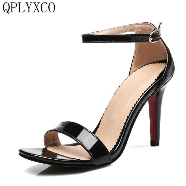 

women summer stlye sandals big size 30-45 dancing high heel party wedding dress shoes -13, Black