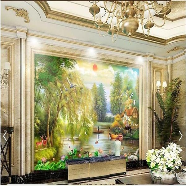 

custom rural nature landscape large mural wallpaper for living room sofa bedroom modern wall papers home decor paper 3d wallpapers