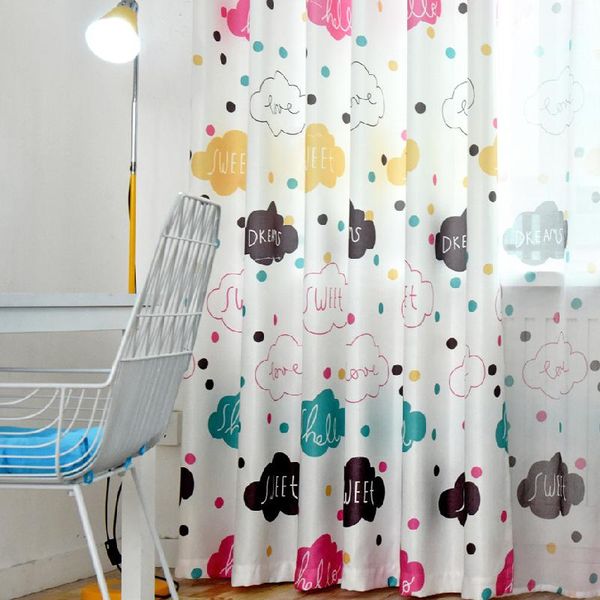 

curtain & drapes kids curtains for living room customized cartoon shade cute cloud cloth bedroom boys girls window