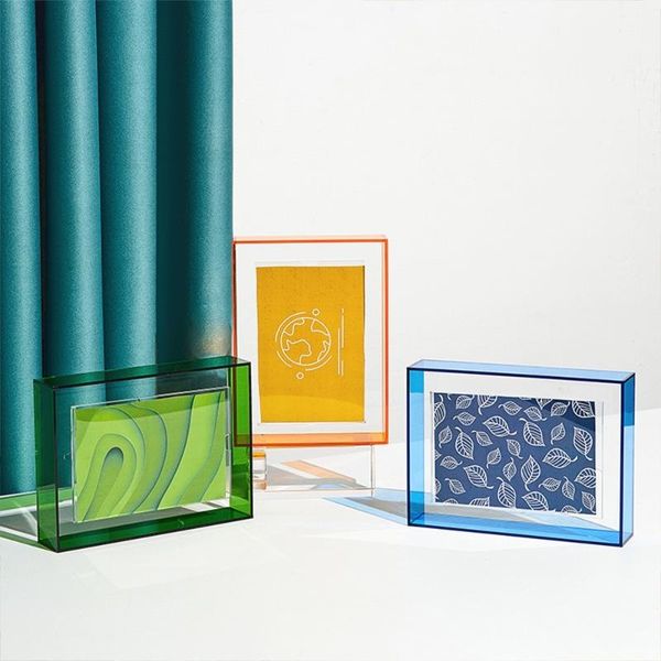 

frames nordic acrylic transparent table po frame picture modern home decoration accessories bedroom ornament personalized gift