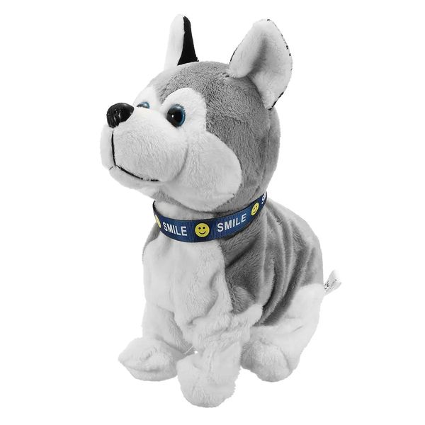 Interactive Dog Electronic PET Peluche Peluche Control Control Walk Sound Husky reagisce Toccare