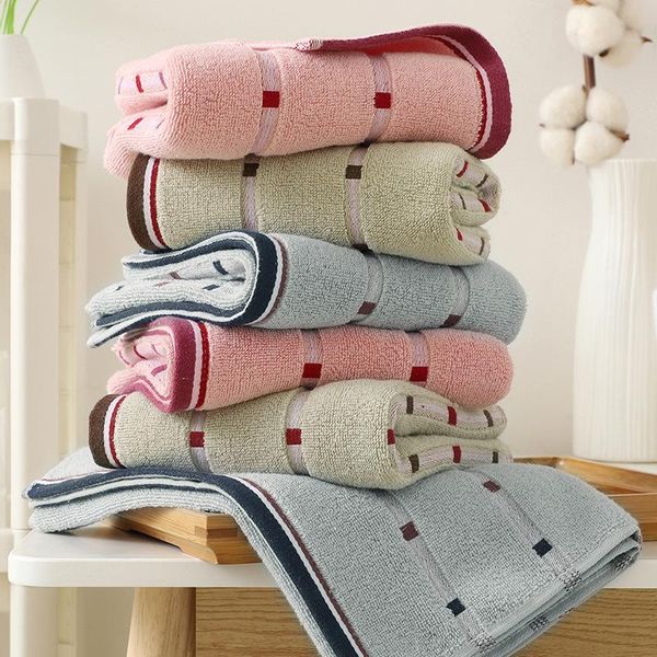 

towel t081a blue pink green stripe small gift cotton home el bath face