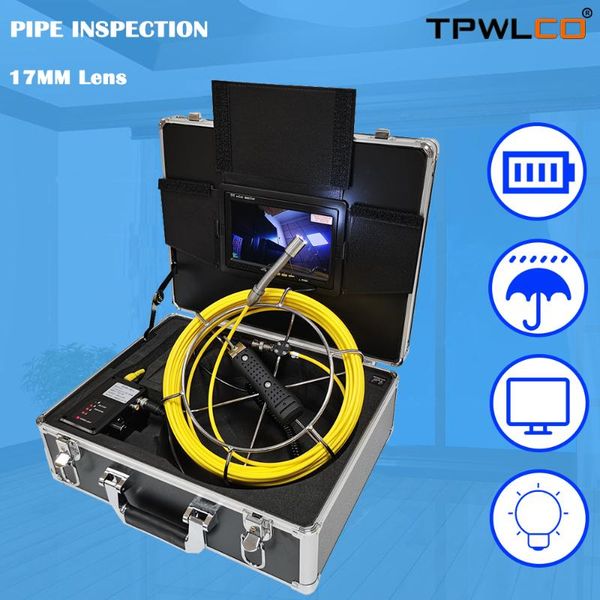 

cameras factory price 20m to 50m cable 17mm lens waterproof ip68 cctv pipe inspection system sewer video camera for sewage