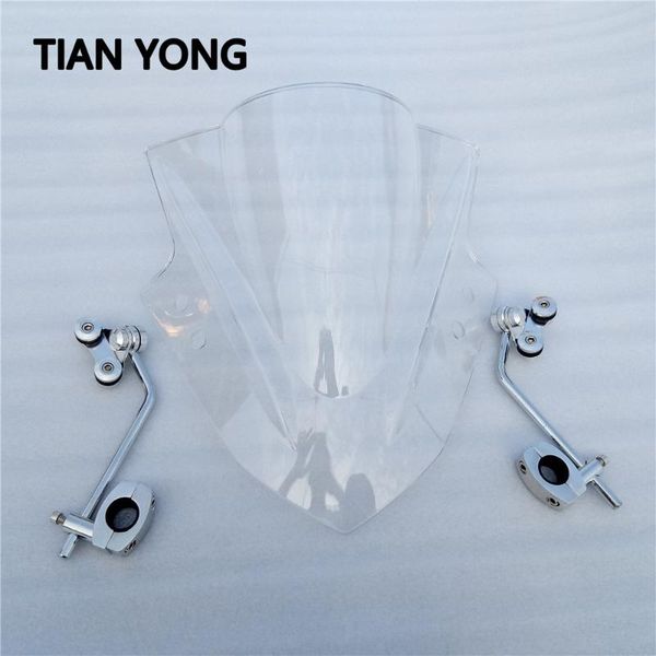 

motorcycle windshield windscreens with stand durable brand deflector protector bubble for aprilia shiver 900