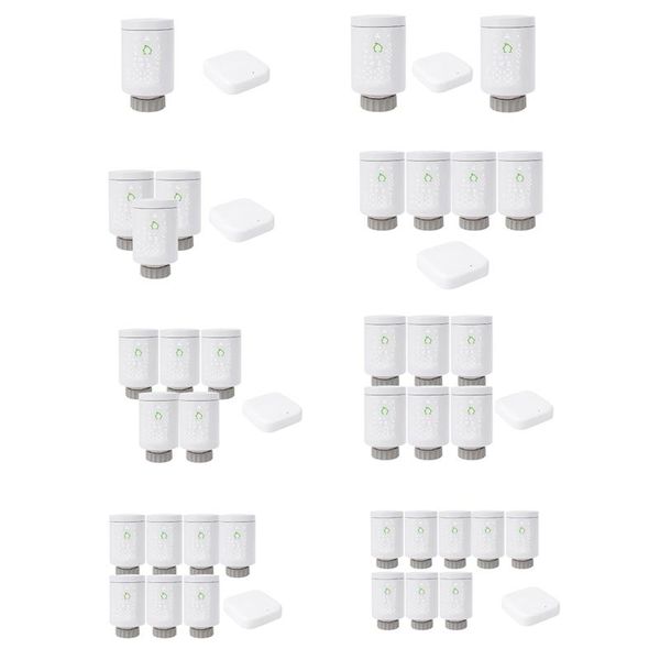 

smart home control tuya wifi zigbee thermostatic radiator actuator trvthermostat programmable alexa voice & phone app remote hy368