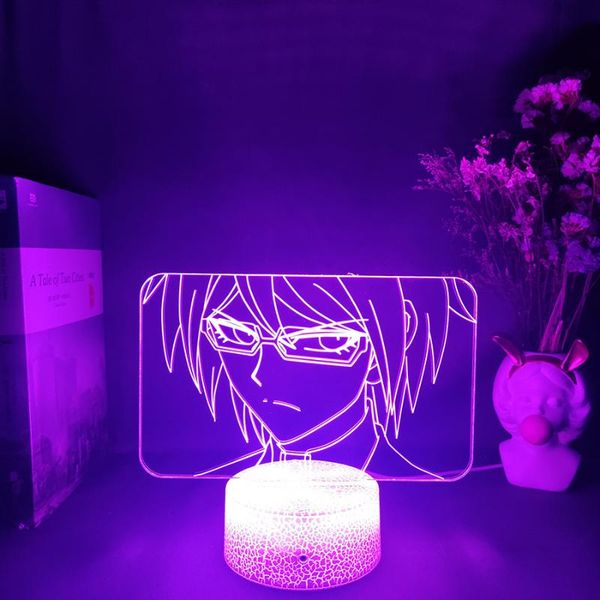 

night lights 3d anime light 5v usb led desk lamp byakuya togami danganronpa figure upward lighting acrylic table touch nightlight