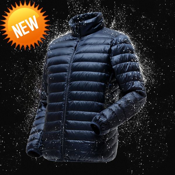 

1750 men's lightweight water-resistant packable puffer jacket, Black