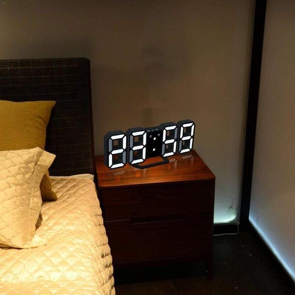 

desk & table clocks modern wall clock timer 3d led digital temperature