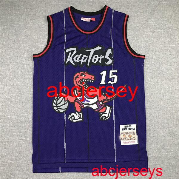 

15# carter 2020 retro purple basketball jersey men s m l xl  vest, Black