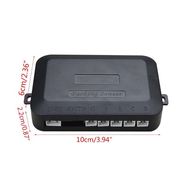 

car rear view cameras& parking sensors warning indicator reversing-radar alert sound sensor kit 4 probes beep detector distance detection d5