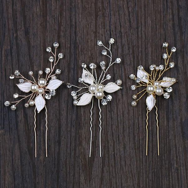 

hair clips & barrettes wholesaler 18pcs lot hairpins handmade bohemia wedding bridal pins party accessory side bobby jewellery gift, Golden;silver