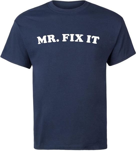 

men's t-shirts mr fix it - short sleeve graphic t-shirt, White;black