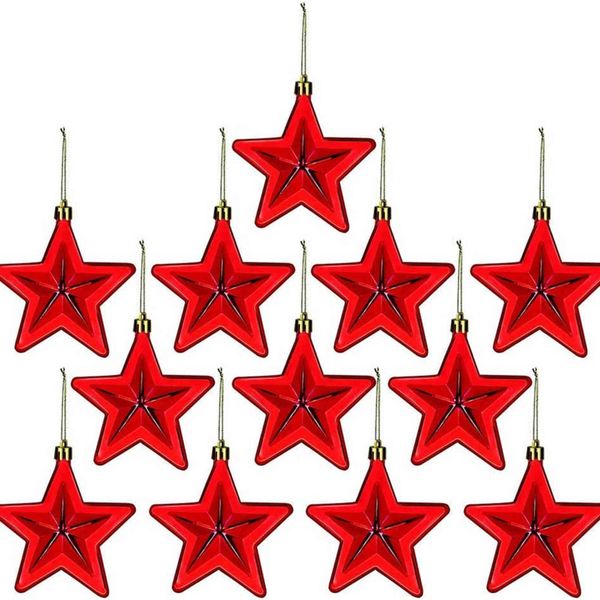 

valentine's day wedding party pentagram shaped decorative american flag day plastic pendant ball