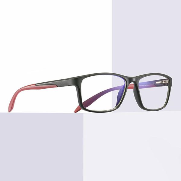 

plastic frame glasses full rim optical eyewear arrival retro fashion anti-blue ray rectangular spectacles sunglasses frames, Black