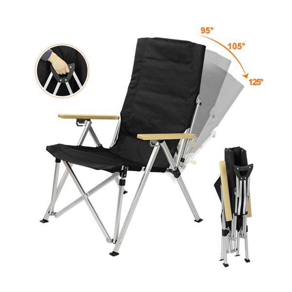 

camp furniture outdoor chair portable folding deck garden chaise lounge camping fishing stool travel picnic balcony oxford cloth armchair