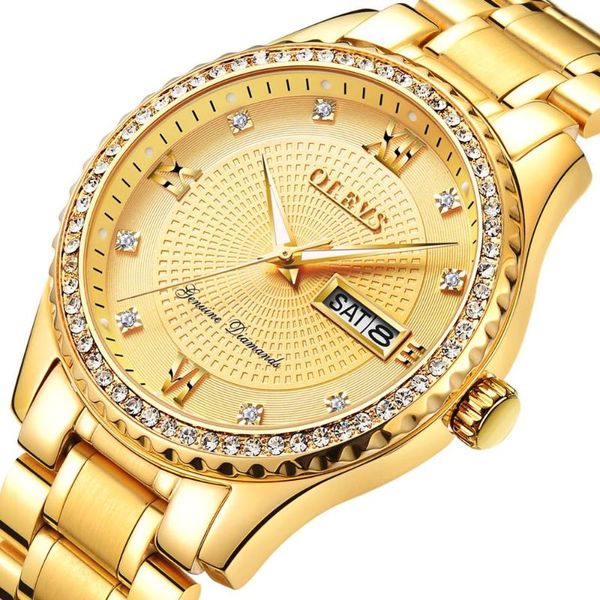 

wristwatches gold watch for men waterproof quartz stainless steel male clock fashion relogio masculino auto date, Slivery;brown