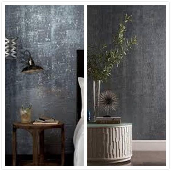 

wallpapers mywind 0.91*5.5m/roll silver december sky blue-iron gray bungee cord luxury 100% material 3d design home decor cork wallpaper