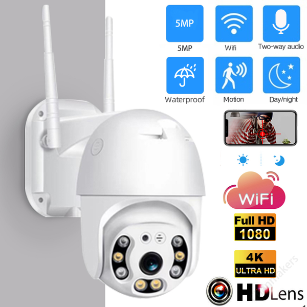 

cameras 2mp/5mp security wifi camera outdoor 1080p ptz speed dome wireless ip cctv pan tilt 4xzoom ir network surveillance hope