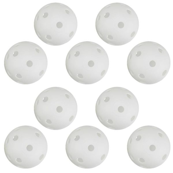 

golf balls 20 pcs air flow hollow training for indoor outdoor practice (white)