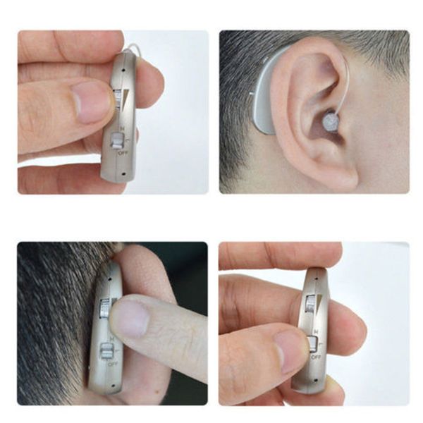 

rechargeable digital hearing aid severe loss invisible bte ear aids high power amplifier sound enhancer 1pc for deaf elderlyscou