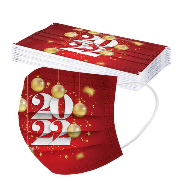 

2022 seri disposable year positioning printing mask three-layer protective