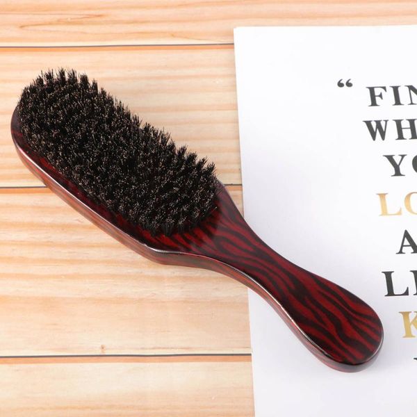 

hair brushes natural bristles wave brush beech combs texture anti-static care head comb for, Silver