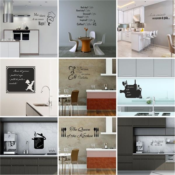 

wall stickers 2021 design kitchen quotes french sticker home decoration accessories for decor decals wallpaper