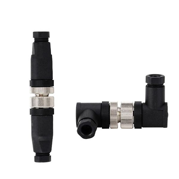 

other lighting accessories pg7 sensor connector ip67 3 4 5 pin male/female waterproof plug screw straight/right angle m12