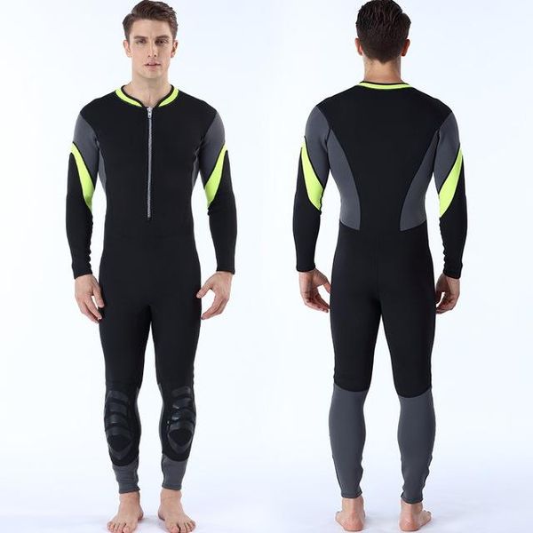 

swim wear scuba spearfishing wetsuit men 3mm neoprene long sleeve snorkeling surfing skin diving suit winter thermal one piece swimwear