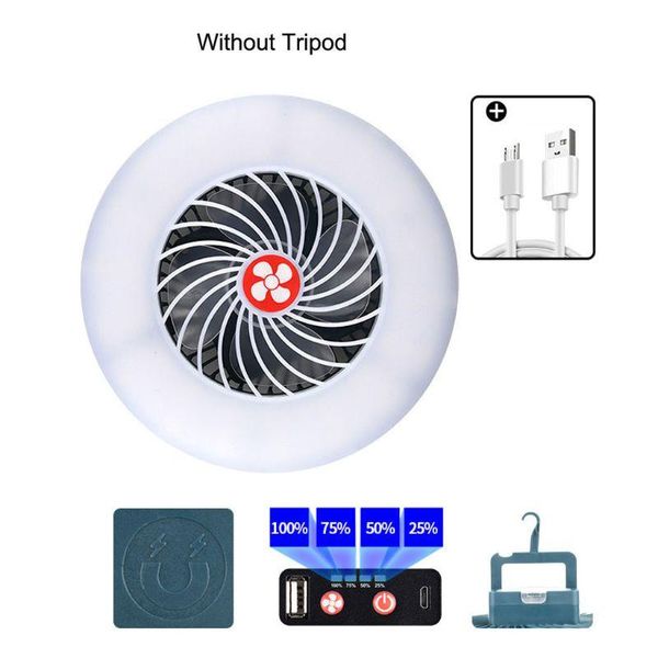 

electric fans magnet rechargeable hanging fan tent lamp mobile usb charger for outdoor camping