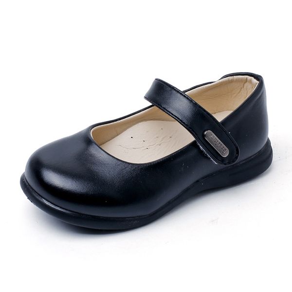 

kids leather shoes toddler girls flats fashion princess mary jane shoes soft party wedding formal school shoes for girls baby, Black;red
