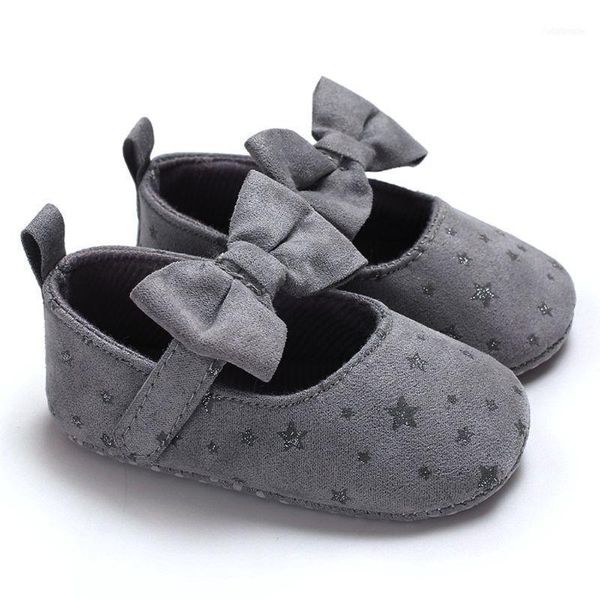 

first walkers born baby girl flower sneakers toddler cotton bow casual shoes infant little girls princess sequin stars leather 0-18ms11