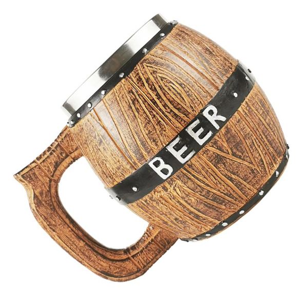 

mugs 1pc shape drinking cup stainless steel resin beer creative