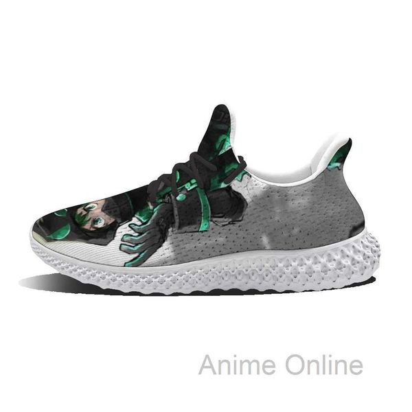 

spring midoriya izuku custom diy flat lace-up shoes