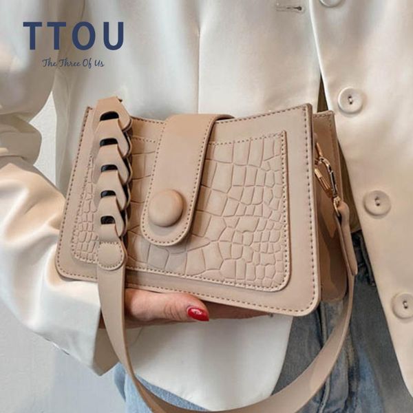 

evening bags crocodile pattern women luxury handbag pu leather simple underarm shoulder hollow out design baguette shape totes purse