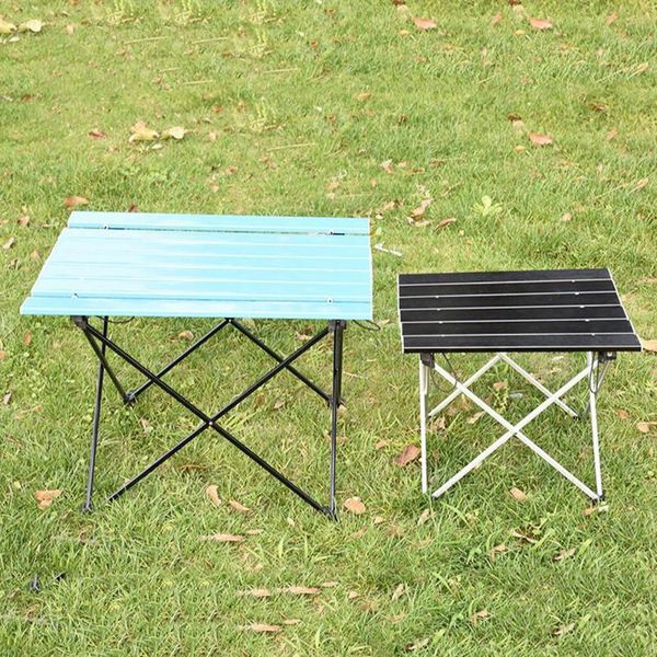 

foldable picnic table outdoor convenient carrying durable hiking ultra light aluminum s l camp furniture