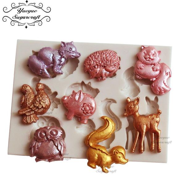 

baking moulds yueyue sugarcraft animal silicone mold fondant cake decorating tools chocolate
