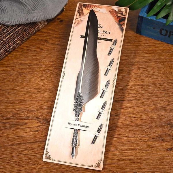 

color european feather pen creative business gift signature personality water to send friends colleagues fountain pens