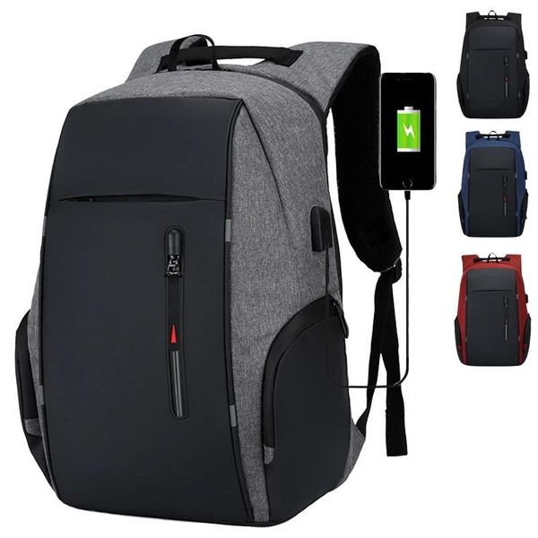 

school bags waterproof business 15.6 16 17 inch lapbackpack women usb notebook travel men anti theft mochila